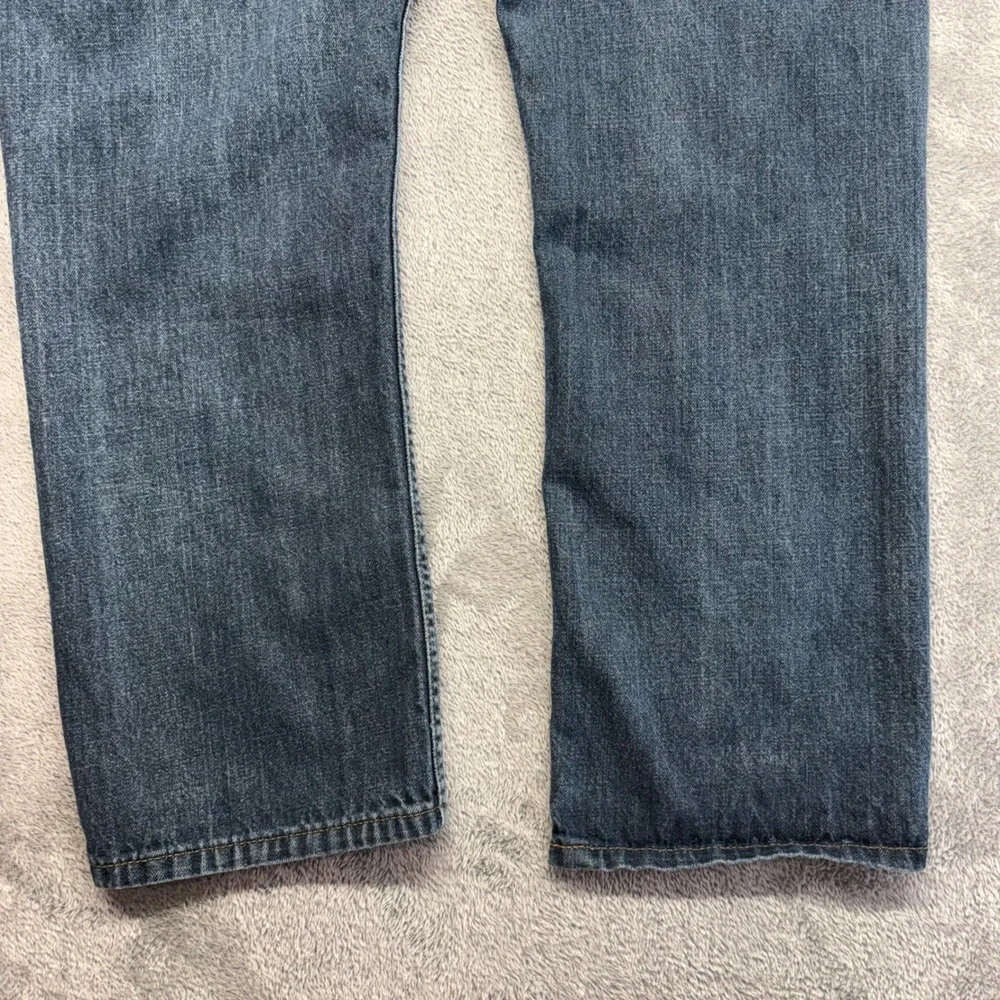 Levi's 514 Straight Fit Jeans Mens 38x30 Blue Good Zip Fly Denim